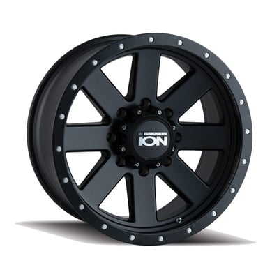 Ion Wheels 134 Series, 20x10 Wheel with 6x135 Bolt Pattern - Matte Black/Black - 134-2136MB